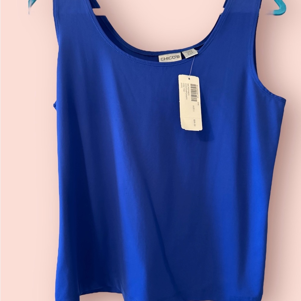 Hype Blue Sleeveless Tank Top